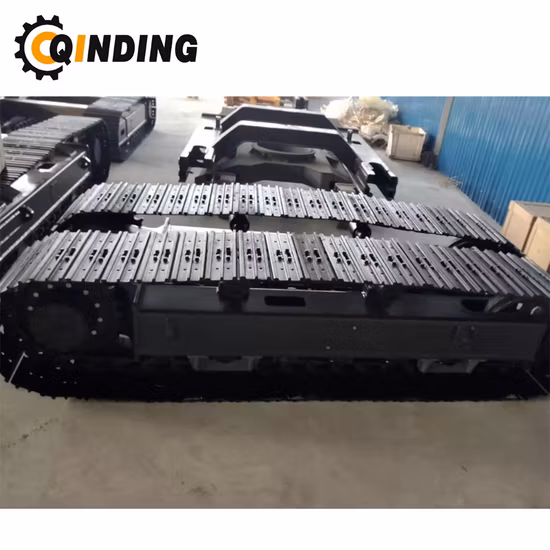 Carro cingolato in acciaio Carro cingolato personalizzato per piattaforma di produzione